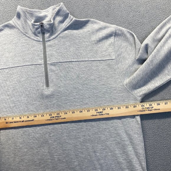 Orvis‎ Sweatshirt Mens Size Large Grey  Quarter Zip Mock Pullover - Picture 4 of 13